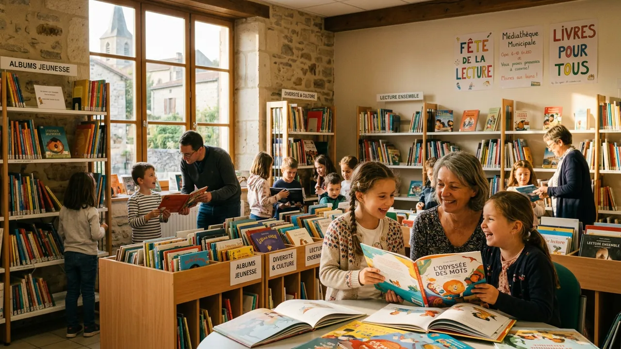 Séance de lecture partagée au sein de l'école élémentaire de Mudaison
